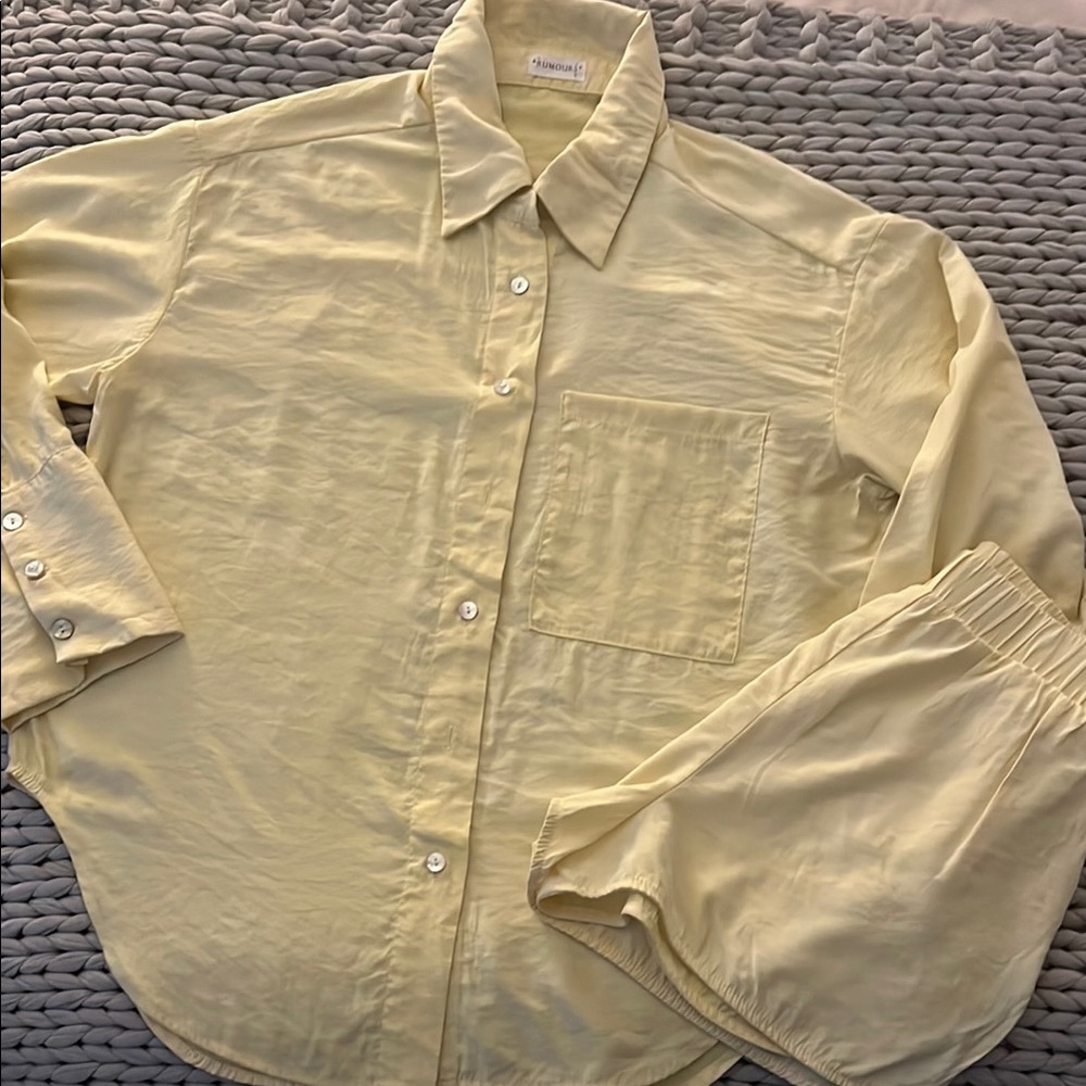 Rumours Southampton Button Down & Shorts Set